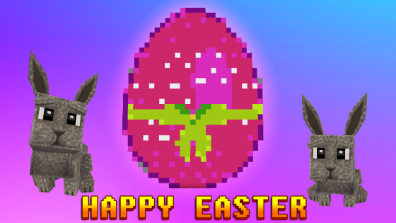 planet of cubes, easter, happy easter, 2018